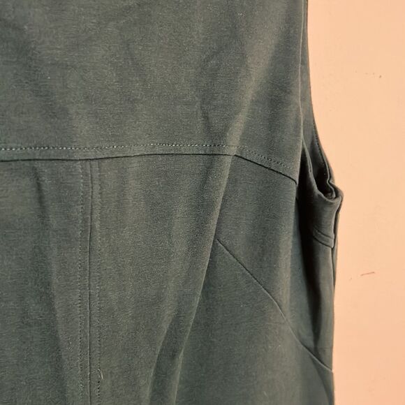 Vince Camuto Forrest Green Sheath Dress - Size 12 - Picture 7 of 14